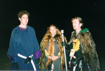 Sir Dog, Dame Kayrana, and Sir Terarin at Clu's Coronation