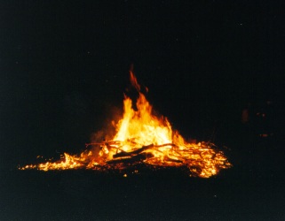 Bonfire at Clu's Coronation